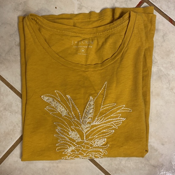 J Crew Medium Pineapple tee - Picture 4 of 4